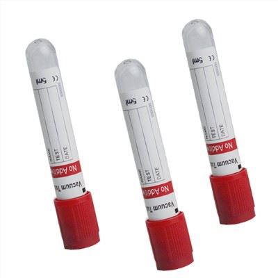 Vanligt rör Röd Top Vacuum Blood Collection Tube